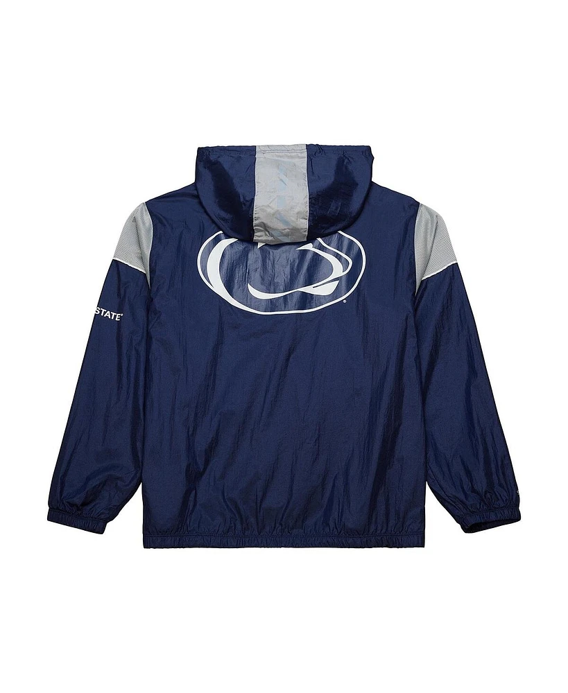 Mitchell & Ness Men's Navy Penn State Nittany Lions Team 3.0 Anorak Half-Zip Hoodie Sweatshirt