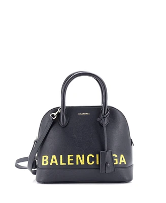 Pre-Owned Balenciaga Small Logo Ville Bag Leather