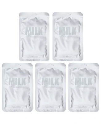 Lapcos Milk Sheet Beauty Mask Set Moisturizing 5 Sheet Masks