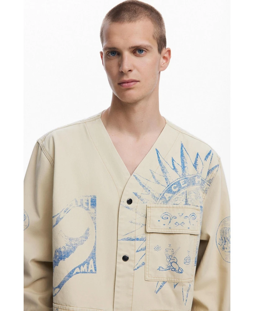 Desigual Men's Ethnic print jacket