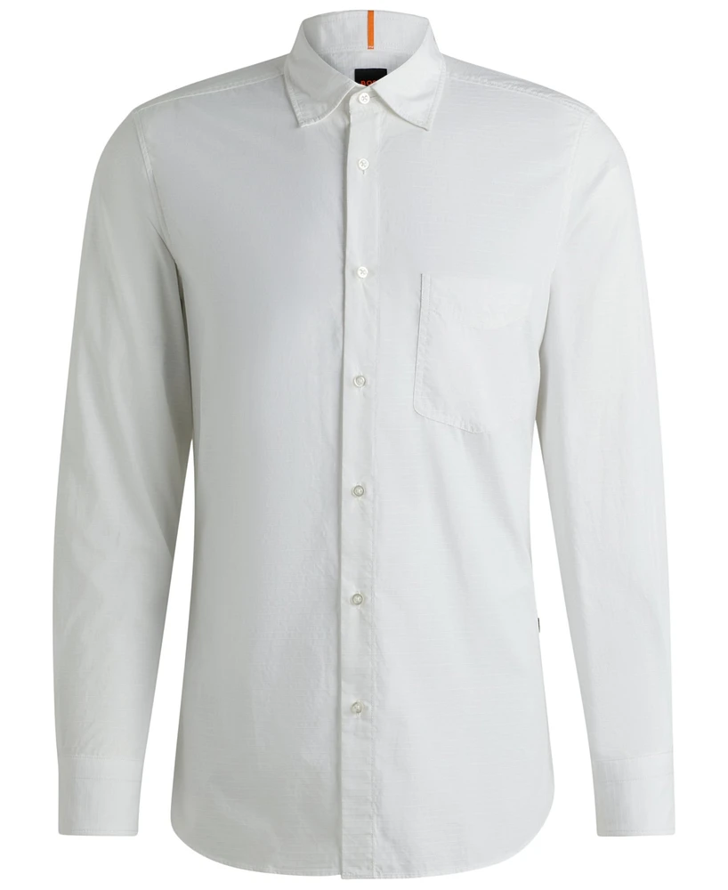 Boss by Hugo Men's Cotton Dobby Regular-Fit Shirt