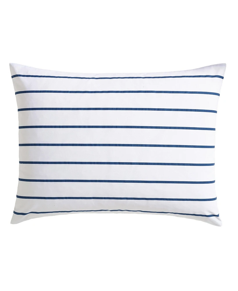 Nautica Brenton Stripe Percale 3-Pc. Duvet Cover Set