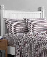 Nautica Printed Washed Microfiber -Pc. Sheet Set