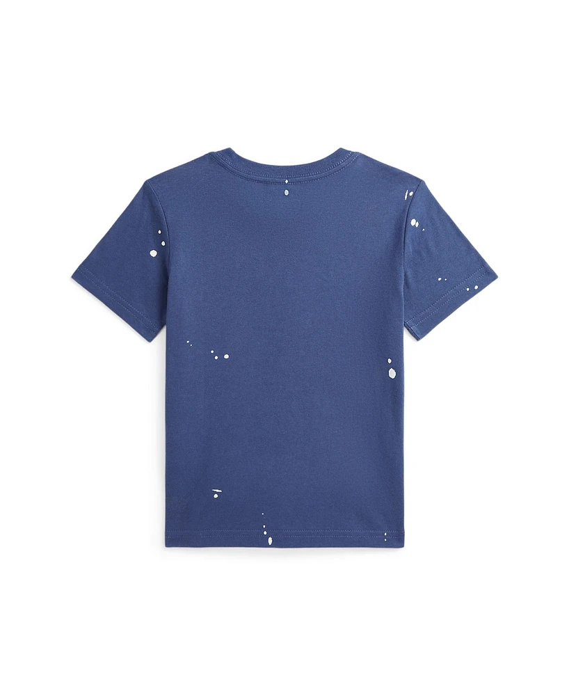 Polo Ralph Lauren Toddler and Little Boys Big Pony Paint-Splatter-Print T-Shirt