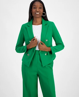 Bar Iii Women's Faux Double-Breasted One-Button Blazer, Exclusively at Macy's