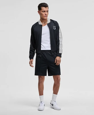 Mode of One Men's Regular-Fit Contrast Paneled 7" Tricot Track Shorts, Exclusively at Macy's
