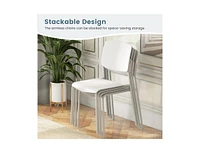 Modern Dining Chair Set of 2 Sleek and Durable Seating for Dining Room or Kitchen