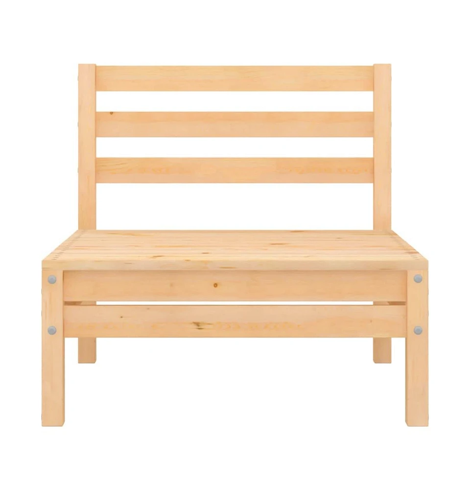 Patio Middle Sofa Solid Pinewood
