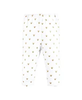 Hudson Baby Girls Cotton Bodysuit, Pant and Shoe Set