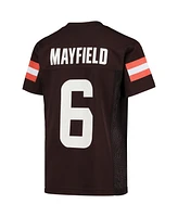 Big Boys and Girls Baker Mayfield Brown Cleveland Browns Replica Player Jersey