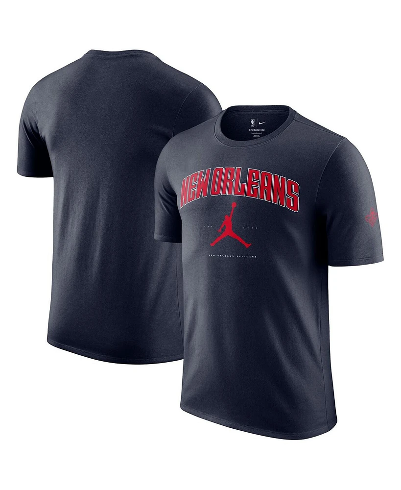 Jordan Men's and Women's Navy New Orleans Pelicans Essential Cities T-Shirt