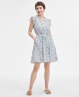 On 34th Women's V-neck Flutter-Sleeve Mini Dress, Exclusively at Macy's