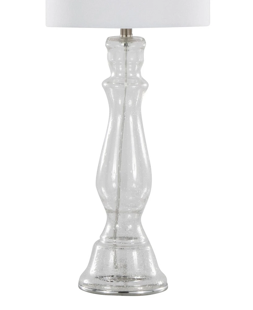 LumiSource Bishop 24" Glass Table Lamp, Set of 2