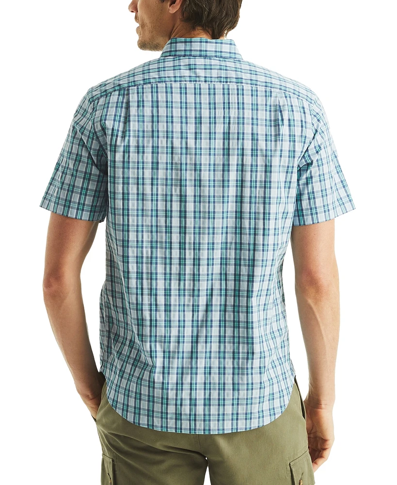 Nautica Men's Classic-Fit Stretch Plaid Button-Down Shirt
