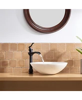 Waterfall Single Hole Single-Handle Vessel Bathroom Faucet With Pop-up Drain Assembly Polished Chrome