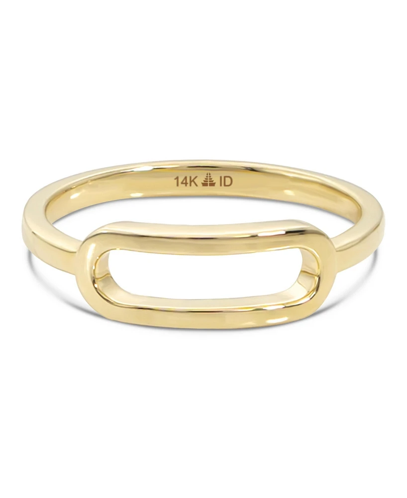 Devata Loop Ring in 14K Gold, Size 7, approx. 2.3 grams.