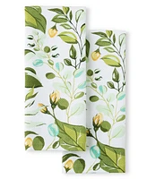 Fiesta Luscious Forest Cotton Kitchen Towel Set of 2, 16" x 28"