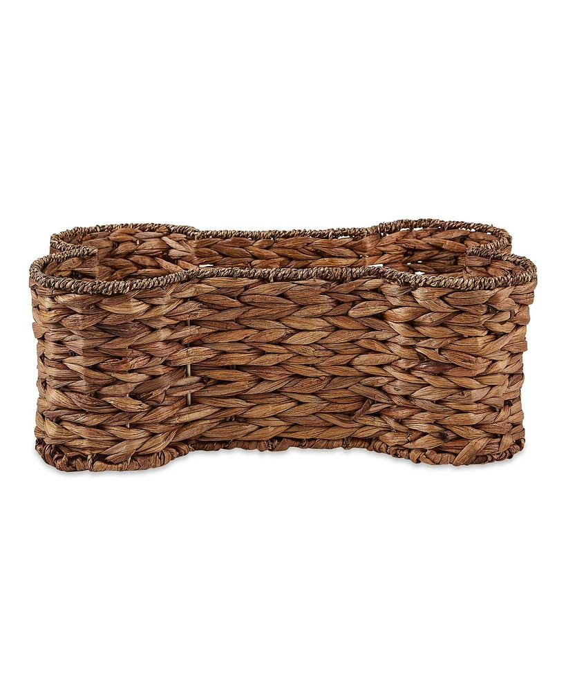 Bone Dry Hyacinth Shape Pet Storage Basket