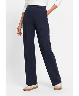 Olsen Women's Mona Fit Wide Leg Knit Trouser