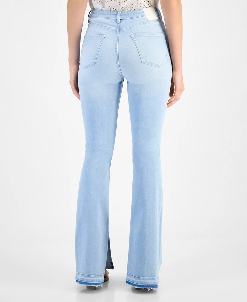 Boss Orange Women's Mid-Rise Slit-Flare-Leg Jeans