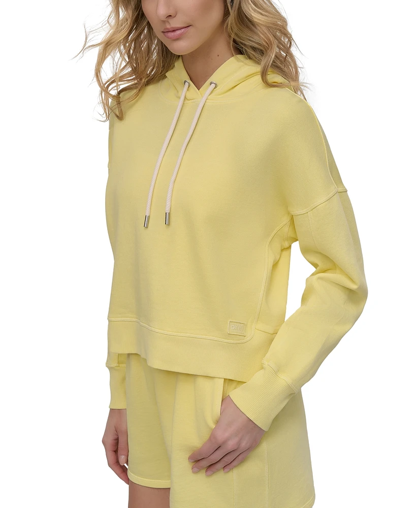 Dkny Sport Women's Cotton Embroidered Logo Pullover Hoodie