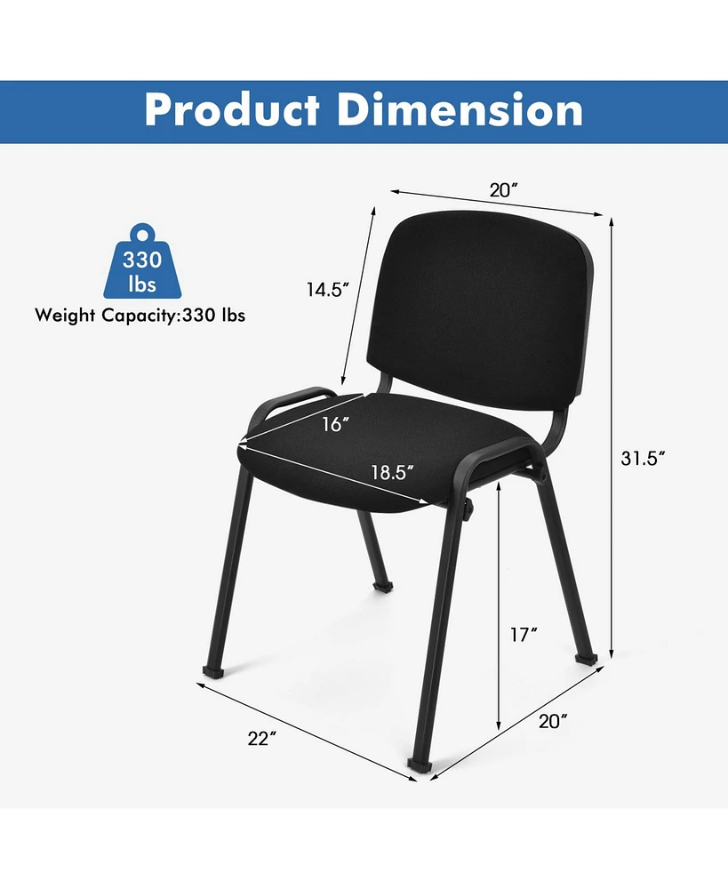 5 Pieces Elegant Conference Office Chair Set for Guest Reception