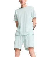 Puma Men's Ess Elevated Regular-Fit Textured Stripe 9" Shorts