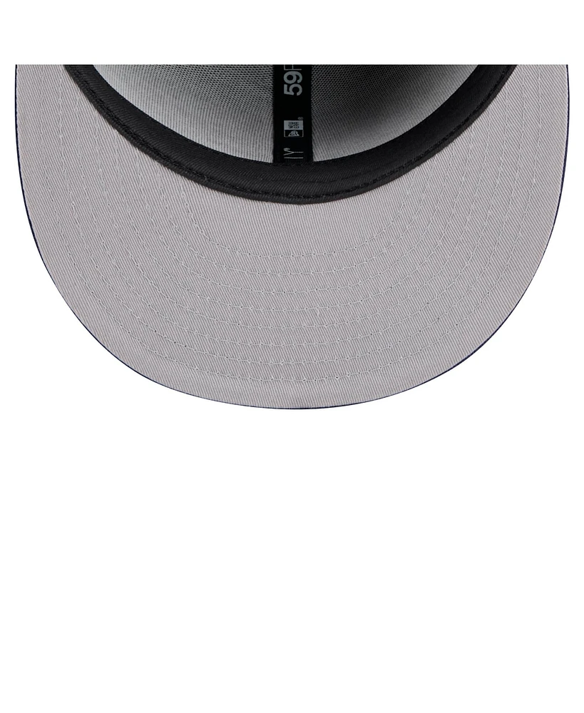 New Era Men's Black Chicago White Sox Shadow Stitch 59FIFTY Fitted Hat