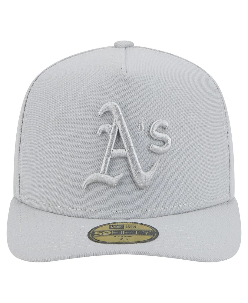New Era Men's Gray Athletics Colorpack 59FIFTY Fitted Hat