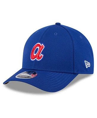 New Era Men's Blue Atlanta Braves 2025 Mlb Clubhouse 9FORTY M-Crown Adjustable Hat
