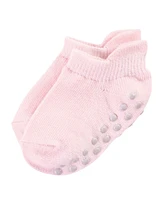 Touched by Nature Baby Girls 12Pk Organic Non Skid Socks