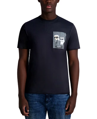 Karl Lagerfeld Paris Men's Cat Graphic T-Shirt
