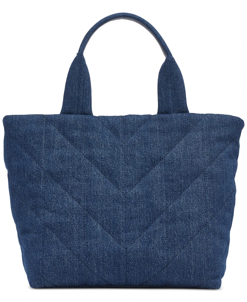 Karl Lagerfeld Paris Voyage Medium Quilted Denim Tote