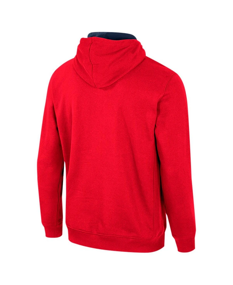 Colosseum Men's Red Arizona Wildcats Half-Zip Pullover Hoodie