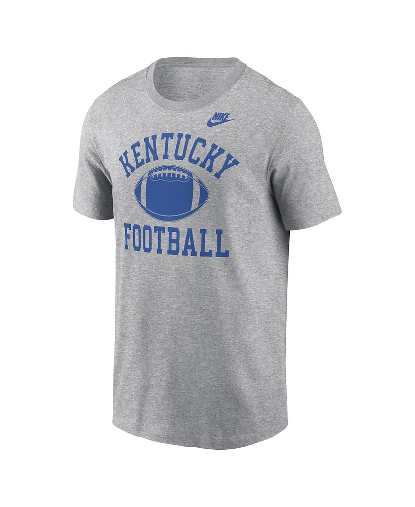 Nike Men's Heather Gray Kentucky Wildcats Legacy Football Icon T-Shirt