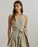 Lauren Ralph Lauren Women's Two-Tone Crepe Sleeveless Gown