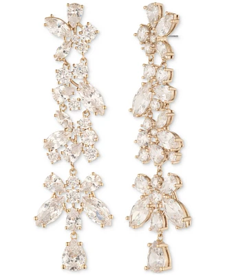 Givenchy Gold-Tone Cubic Zirconia Statement Earrings