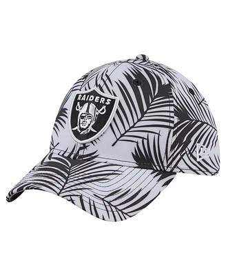 New Era Men's Gray Las Vegas Raiders Palms 39THIRTY Flex Hat