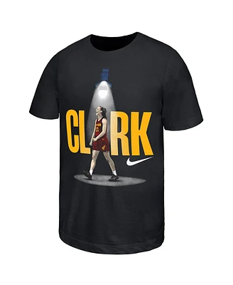 Nike Big Boys and Girls Caitlin Clark Black Indiana Fever Player Core T-Shirt