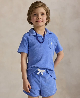 Polo Ralph Lauren Toddler and Little Boys Terry Polo Shirt and Short Set