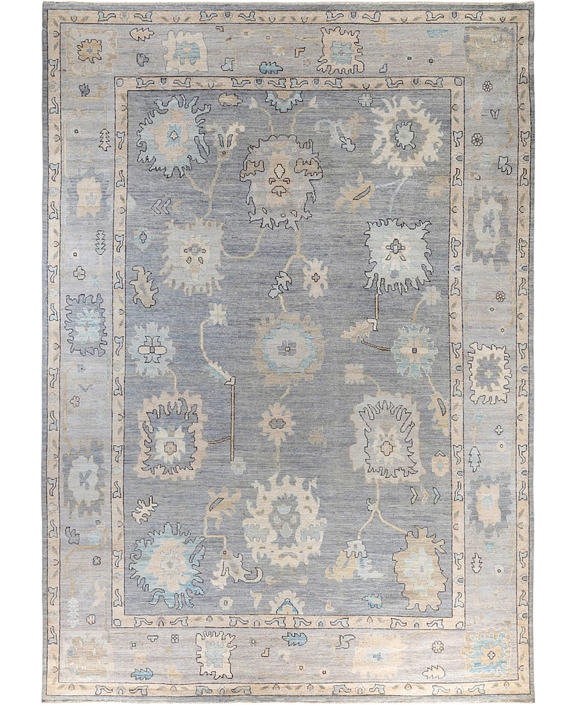 Adorn Hand Woven Rugs Colorful Oushak M1945 10'x14' Area Rug