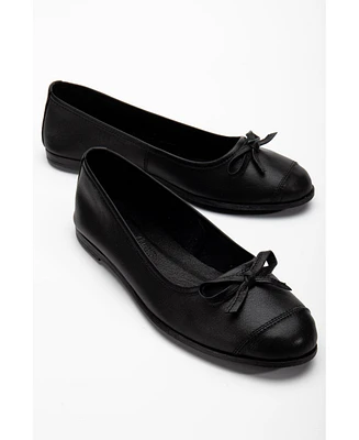 Brooklyn Leather Ballerina Flats