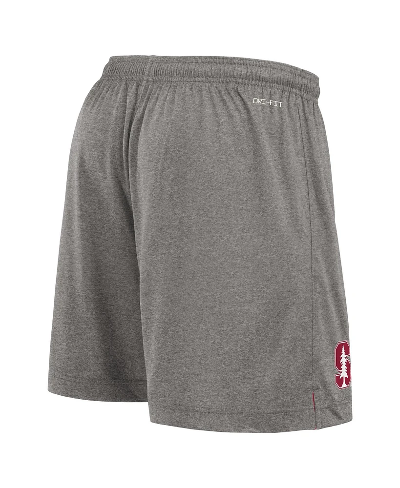 Nike Men's Cardinal/Heather Gray Stanford Cardinal Player Reversible Shorts