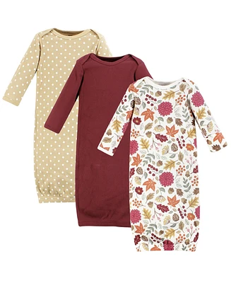 Hudson Baby Girls Thermal Gown 3pk