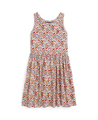 Polo Ralph Lauren Big Girls Riviera-Print Jersey Dress