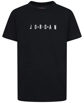 Jordan Big Boys Wordmark Embroidery Short Sleeve T-Shirt
