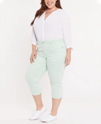 Nydj Plus Marilyn Crop Cuff Denim Jeans