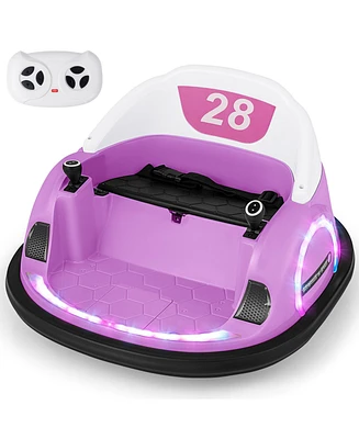 12V 360° Spinning Bumper Car – Remote Control, Led Lights, Music