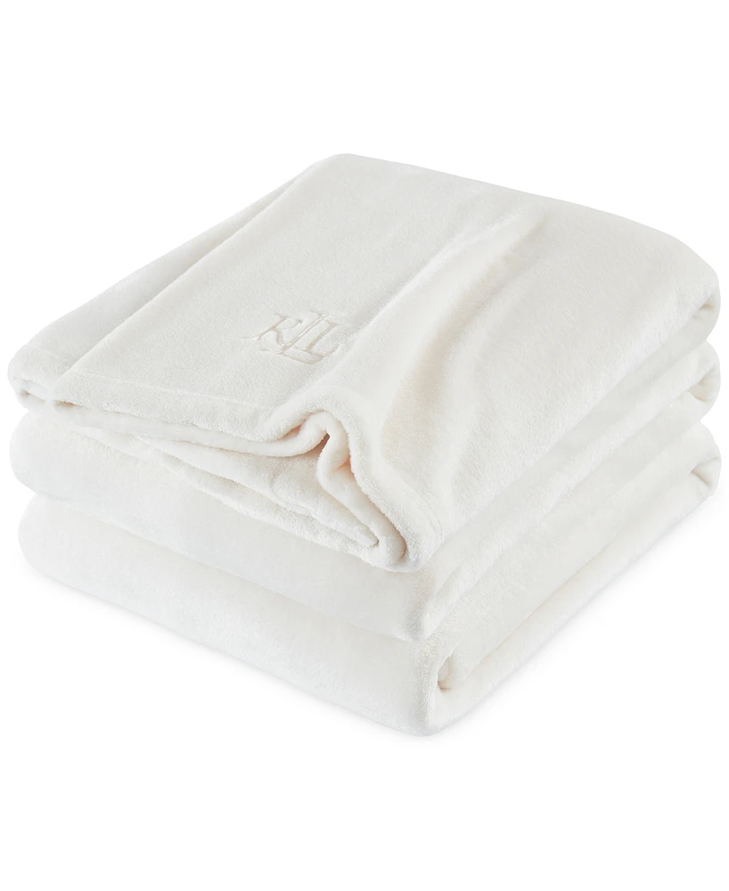 Lauren Ralph Micromink Plush Blanket