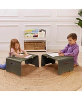 ECR4Kids Bentwood Lap Desk with Handles, Natural, 1